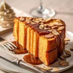 Honey almond cake